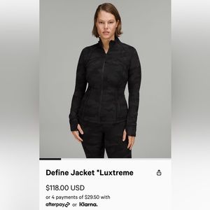 Lululemon, Define jacket, sz 18
